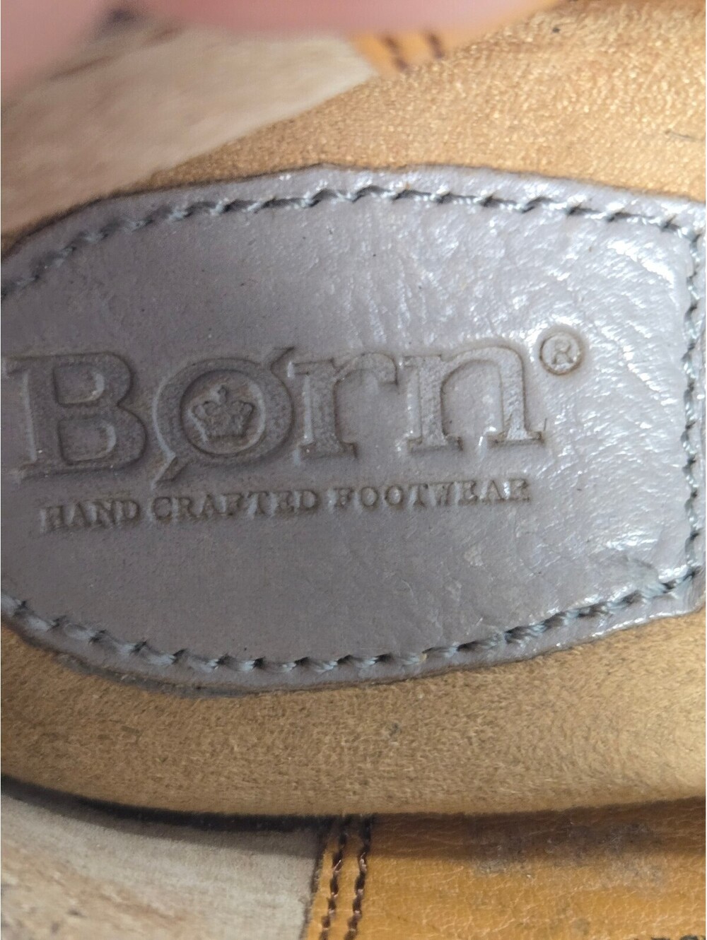Born Women's Leather Slip-On Loafers, Size 7.5M, Light Gray - Picture 8 of 8